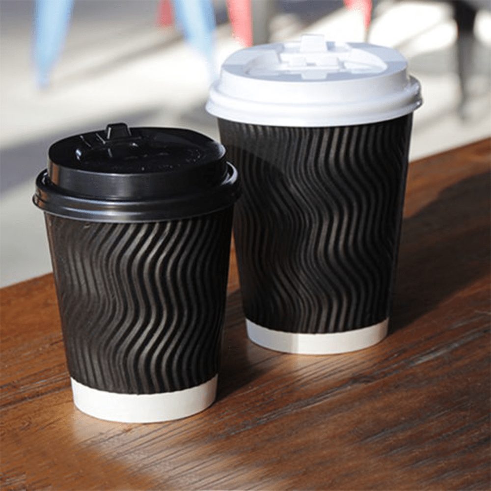 BYFT Ripple Paper Cup (25 Pcs) Hot Beverage, Recyclable