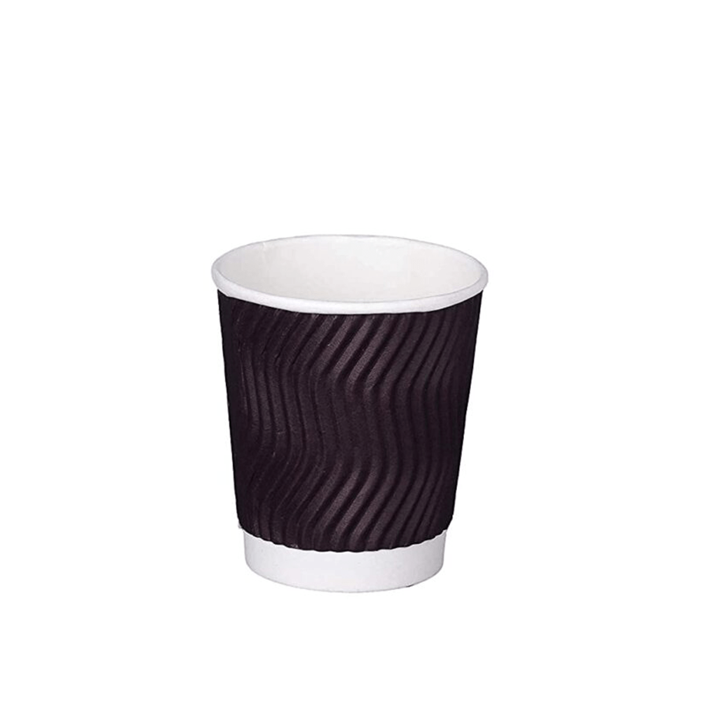 BYFT Ripple Paper Cup (25 Pcs) Hot Beverage, Recyclable
