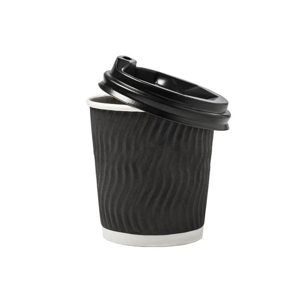 BYFT Ripple Paper Cup (25 Pcs) Hot Beverage, Recyclable