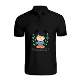 BYFT009440 BYFT Printed Polo Neck Black T Shirt Giving Yourself a Break Design Set of 1.jpg