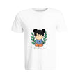 BYFT009464 BYFT Printed Round Neck White T Shirt Giving Yourself a Break Design Set of 1