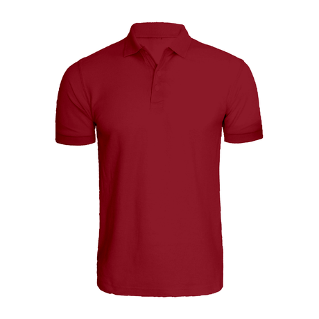 BYFT009619 BYFT Polo Neck T Shirt Plain Maroon Medium 220 GSM Cotton Set of 1.png