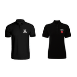 BYFT009853 BYFT Polo Neck T Shirt Embroidery Black Medium 220 GSM Cotton Mr. Moustache Mrs. Lips Design Set of 2.png