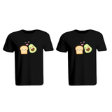 BYFT009972 BYFT Round Neck T Shirt Printed Black Medium 190 GSM Cotton Avacado Toast Design Set of 2.png