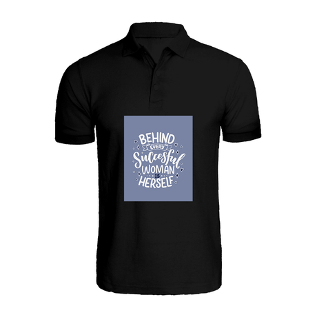 BYFT010004 BYFT Polo Neck T Shirt Printed Black Medium 220 GSM Cotton Behind Every Succesful Women is Herself Set of 1.png