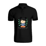 BYFT010010 BYFT Polo Neck T Shirt Printed Black Medium 220 GSM Cotton Giving Yourself a Break Set of 1.png