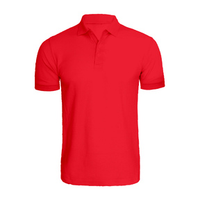 BYFT010061 BYFT Polo Neck T Shirt Plain Red Large 220 GSM Cotton Set of 1