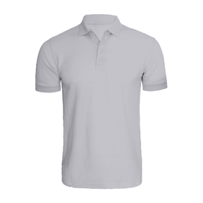 BYFT010067 BYFT Polo Neck T Shirt Plain Grey Milenge Large 220 GSM Cotton Set of 1