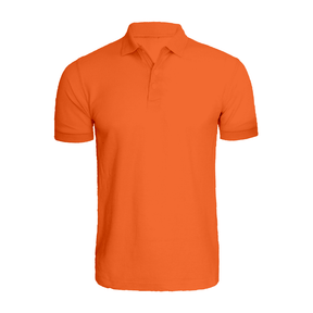 BYFT010068 BYFT Polo Neck T Shirt Plain Orange Large 220 GSM Cotton Set of 1