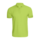 BYFT010070 BYFT Polo Neck T Shirt Plain Apple Green Large 220 GSM Cotton Set of 1