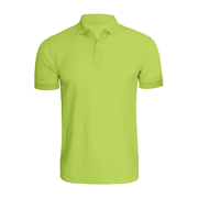 BYFT010070 BYFT Polo Neck T Shirt Plain Apple Green Large 220 GSM Cotton Set of 1