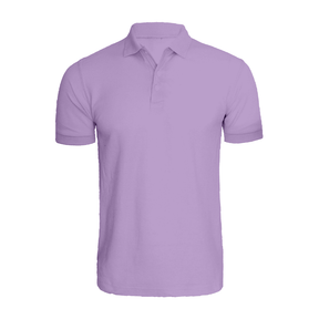 BYFT010073 BYFT Polo Neck T Shirt Plain Purple Large 220 GSM Cotton Set of 1