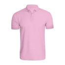 BYFT010075 BYFT Polo Neck T Shirt Plain Pink Large 220 GSM Cotton Set of 1