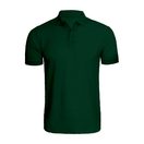 BYFT010077 BYFT Polo Neck T Shirt Plain Bottle Green Large 220 GSM Cotton Set of 1