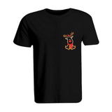 BYFT010128 BYFT Round Neck T Shirt Embroidery Black Large 190 GSM Cotton Reindeer With Christmas Cap Set of 1.png