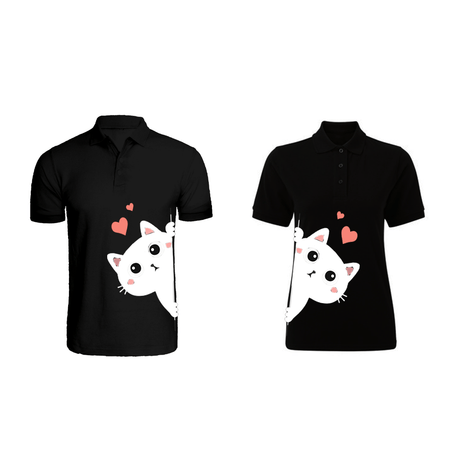 BYFT010396 BYFT Polo Neck T Shirt Printed Black Large 220 GSM Cotton Kitty Design Set of 2.png