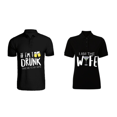 BYFT010404 BYFT Polo Neck T Shirt Printed Black Large 220 GSM Cotton If i am Too Drunk Matching Set Design Set of 2.png