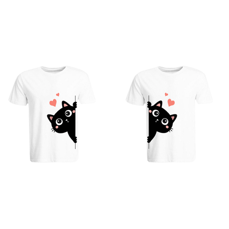 BYFT010441 BYFT Round Neck T Shirt Printed White Large 190 GSM Cotton Kitty Design Set of 2.png