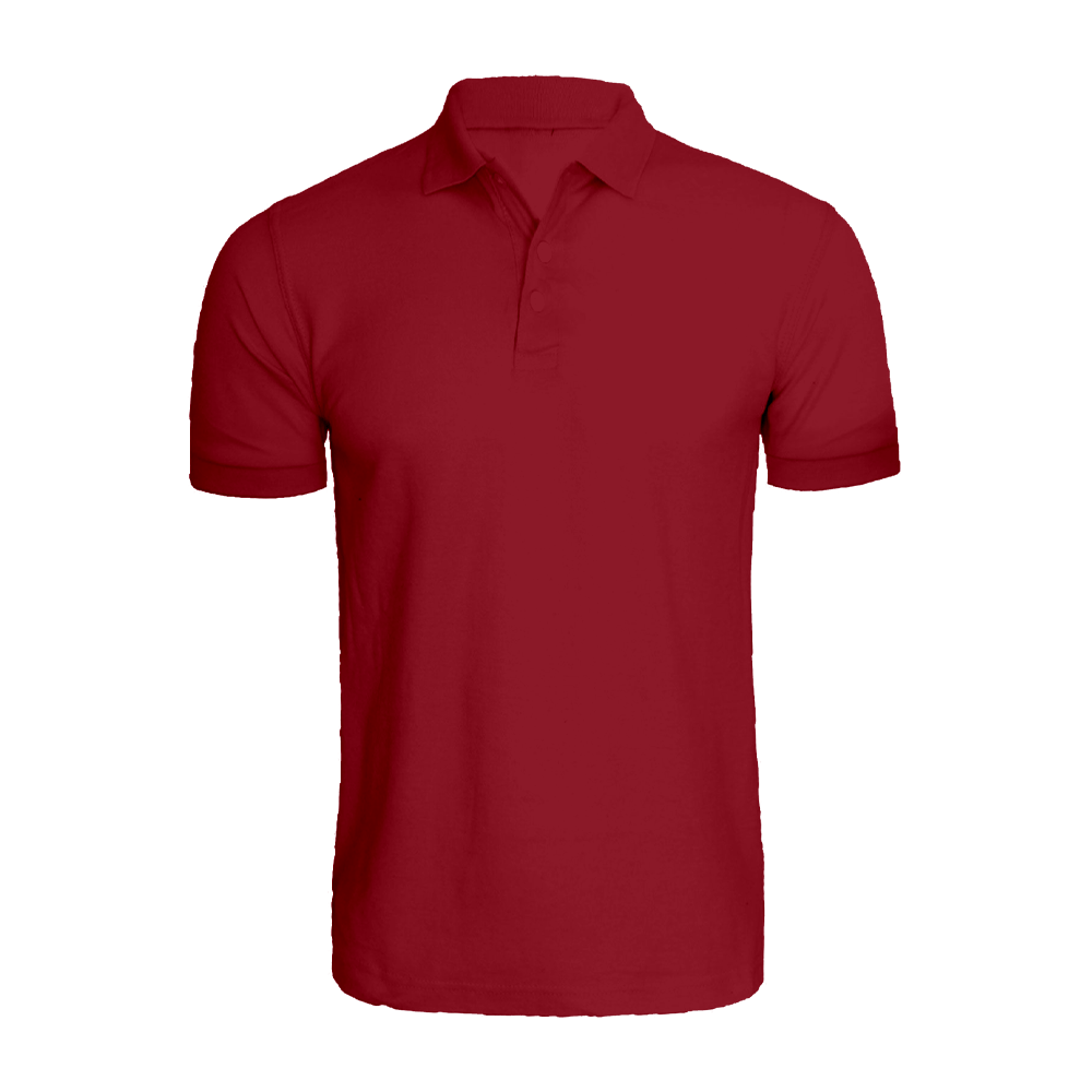 BYFT010523 BYFT Polo Neck T Shirt Plain Maroon XL 220 GSM Cotton Set of 1.png