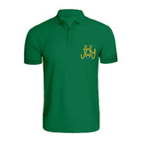 BYFT010558 BYFT Polo Neck T Shirt Embroidery Green XL 220 GSM Cotton Reindeer Joy Set of 1.jpg