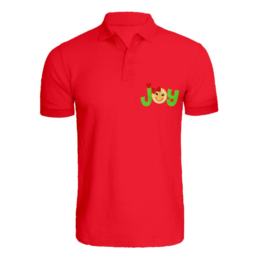 BYFT010565 BYFT Polo Neck T Shirt Embroidery Red XL 220 GSM Cotton Gingerbread Joy Set of 1.jpg