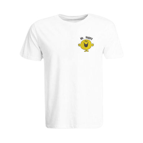 BYFT010712 BYFT Round Neck T Shirt Embroidery White XL 190 GSM Cotton Mr. Happy Design Set of 1.png