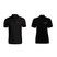 BYFT010756 BYFT Polo Neck T Shirt Embroidery Black XL 220 GSM Cotton Better Half Design Set of 2