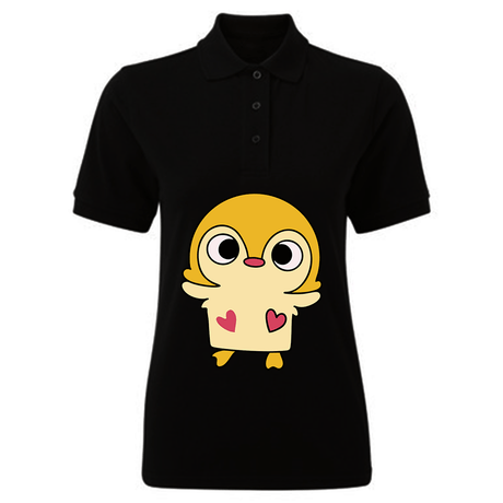BYFT010812 BYFT Polo Neck T Shirt Printed Black XL 220 GSM Cotton Cute Duck Design Set of 1.png