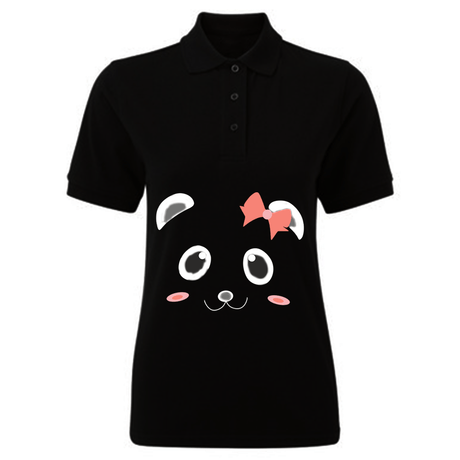 BYFT010819 BYFT Polo Neck T Shirt Printed Black XL 220 GSM Cotton Ms. Panda Design Set of 1.png