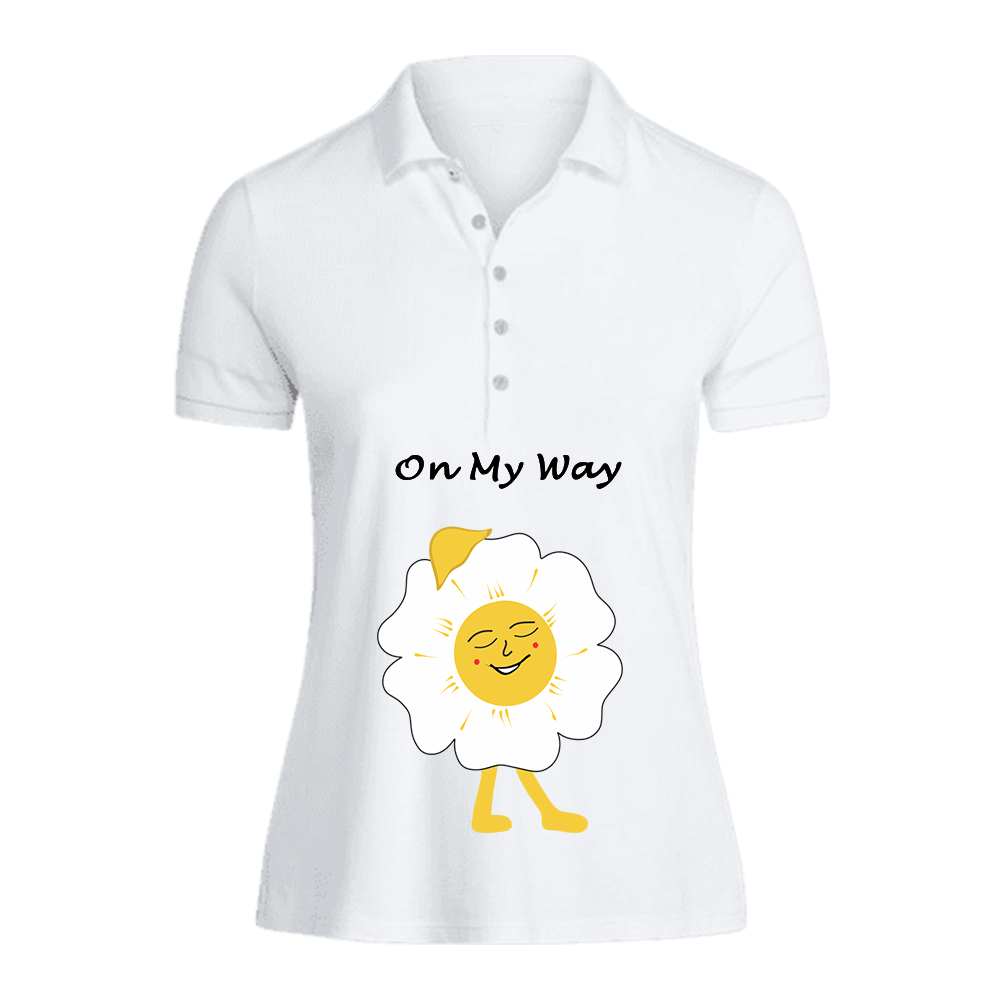 BYFT010829 BYFT Polo Neck T Shirt Printed White XL 220 GSM Cotton On my way Daisy Design Set of 1.png