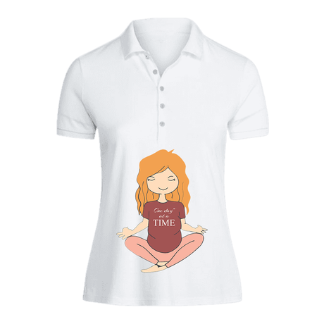 BYFT010836 BYFT Polo Neck T Shirt Printed White XL 220 GSM Cotton One Day at a Time Design Set of 1.png