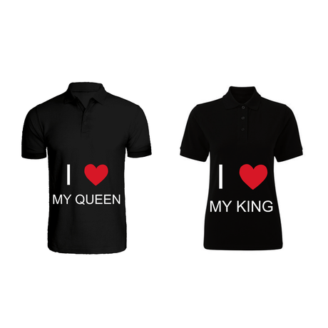 BYFT010853 BYFT Polo Neck T Shirt Printed Black XL 220 GSM Cotton I Love My King Queen Design Set of 2.png