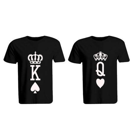 BYFT010866 BYFT Round Neck T Shirt Printed Black XL 190 GSM Cotton Crown King Queen Design Set of 2.png
