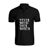 BYFT010912 BYFT Polo Neck T Shirt Printed Black XL 220 GSM Cotton Never Doubt your worth Set of 1.png