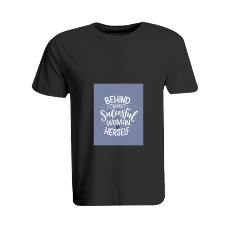 BYFT010916 BYFT Round Neck T Shirt Printed Black XL 190 GSM Cotton Behind Every Succesful Women is Herself Set of 1.png