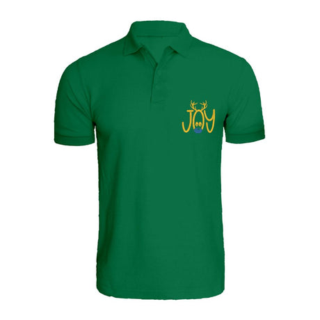 BYFT011010 BYFT Polo Neck T Shirt Embroidery Green XXL 220 GSM Cotton Reindeer Joy Set of 1.jpg