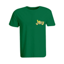 BYFT011035 BYFT Round Neck T Shirt Embroidery Green XXL 190 GSM Cotton Gingerbread Joy Set of 1