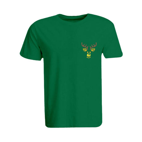 BYFT011036 BYFT Round Neck T Shirt Embroidery Green XXL 190 GSM Cotton Reindeer Set of 1.jpg