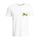 BYFT011047 BYFT Round Neck T Shirt Embroidery White XXL 190 GSM Cotton Gingerbread Joy Set of 1