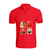 BYFT011080 BYFT Polo Neck T Shirt Printed Red XXL 220 GSM Cotton Christmas Cats Set of 1
