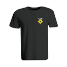 BYFT011146 BYFT Round Neck T Shirt Embroidery Black XXL 190 GSM Cotton Mr. Happy Design Set of 1