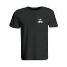 BYFT011147 BYFT Round Neck T Shirt Embroidery Black XXL 190 GSM Cotton Mr. Moustache Design Set of 1