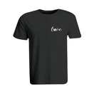 BYFT011180 BYFT Round Neck T Shirt Embroidery Black XXL 190 GSM Cotton Minnie Love Design Set of 1