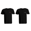 BYFT011215 BYFT Round Neck T Shirt Embroidery Black XXL 190 GSM Cotton Better Half Design Set of 2