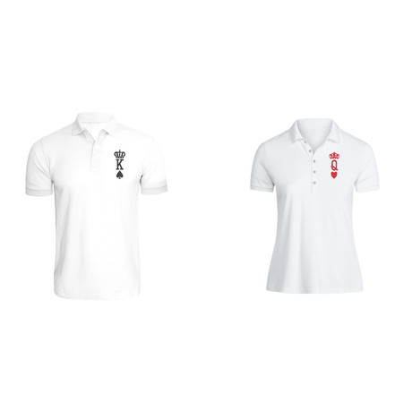 BYFT011219 BYFT Polo Neck T Shirt Embroidery White XXL 220 GSM Cotton Crown King Queen Design Set of 2.png