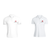 BYFT011221 BYFT Polo Neck T Shirt Embroidery White XXL 220 GSM Cotton I Love My King Queen Design Set of 2