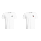 BYFT011225 BYFT Round Neck T Shirt Embroidery White XXL 190 GSM Cotton Him Her with Heart Couple Set of 2