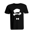 BYFT011241 BYFT Round Neck T Shirt Printed Black XXL 190 GSM Cotton Gentle Man Design Set of 1
