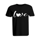 BYFT011243 BYFT Round Neck T Shirt Printed Black XXL 190 GSM Cotton Mickey Love Design Set of 1