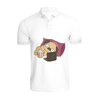 BYFT011248 BYFT Polo Neck T Shirt Printed White XXL 220 GSM Cotton Binge Watching Pug Design Set of 1